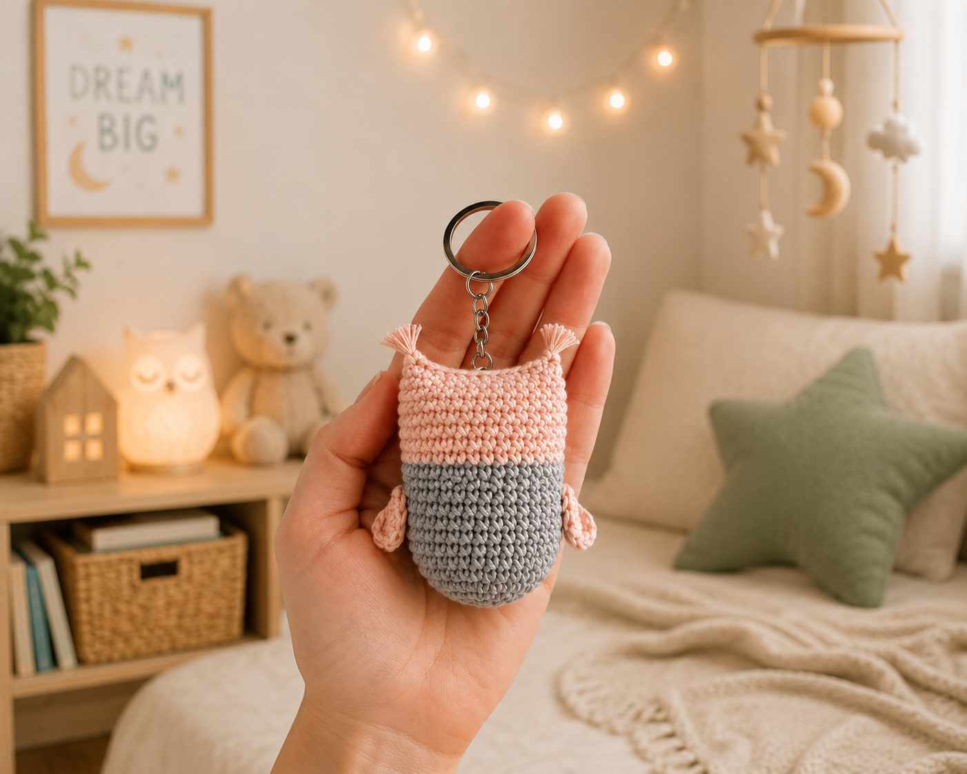 Crochet Owl Amigurumi Pattern, Handmade Keychain PDF Tutorial - Image 6
